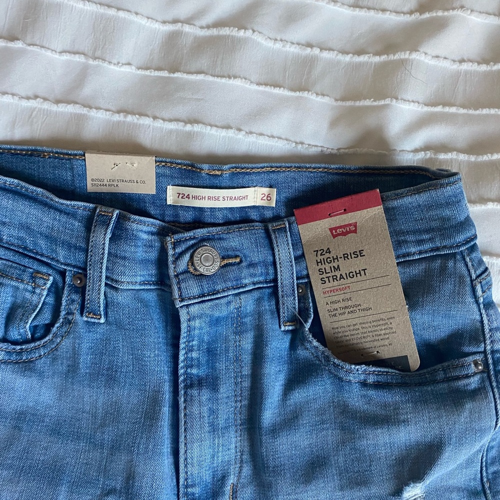 Levi's 724 High Rise Slim Straight Jeans